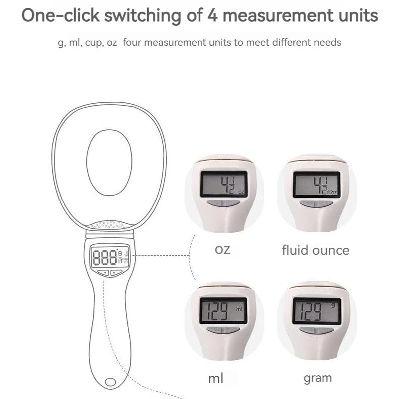 High-precision and durable household electronic measuring spoon