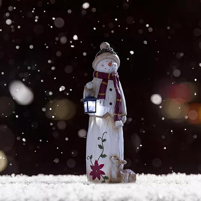 🎄Woodland Snowman with Electronic lamp