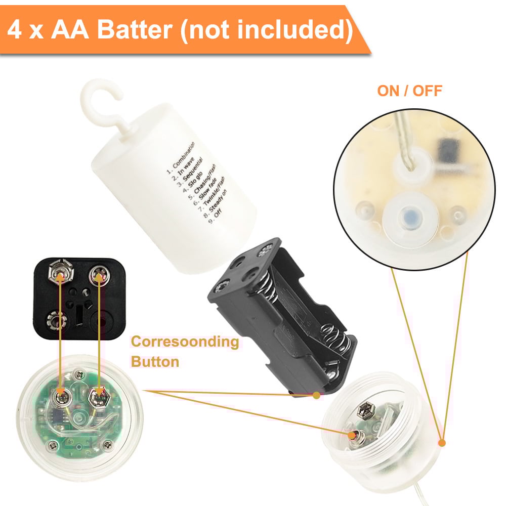 🎄Hanging Starburst Fairy Lights for Christmas