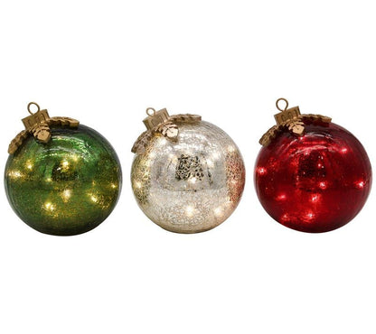 🎅Glass Tabletop Christmas Ornaments[3 Pcs]🔔🎁