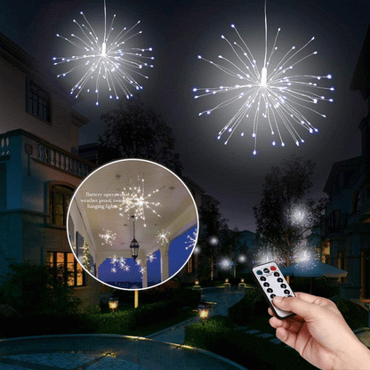 🎄Hanging Starburst Fairy Lights for Christmas