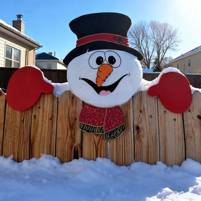 🎅Christmas Fence Peeker - outdoor holiday decoration sign