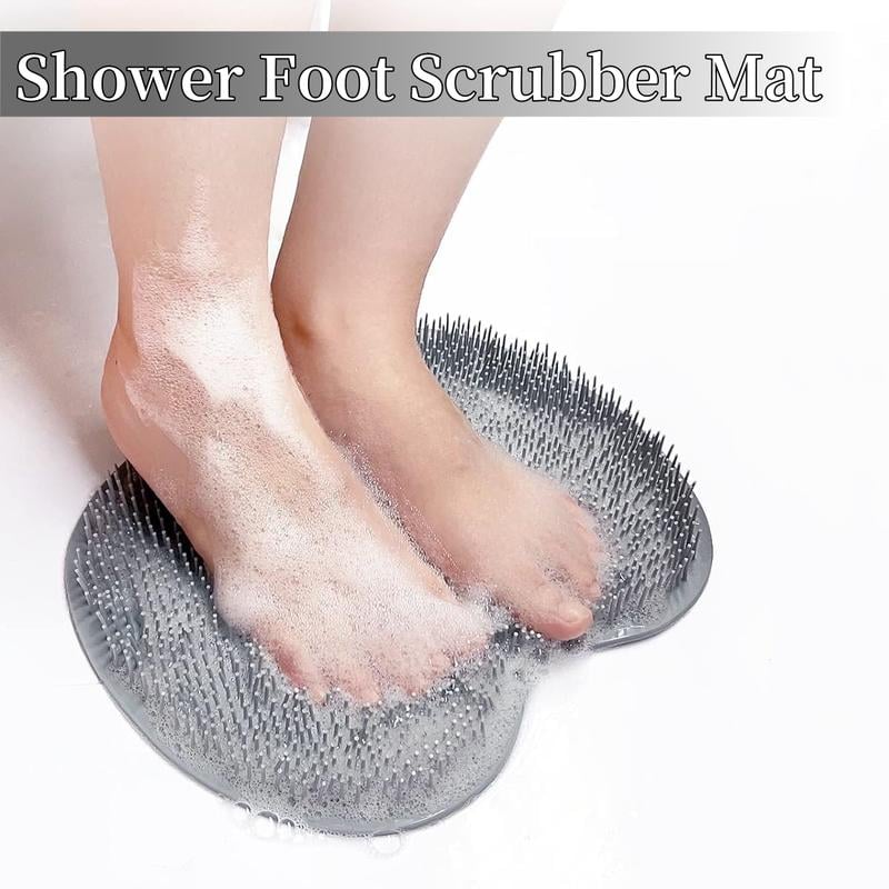 🏆Flash Sale⚡ 50K+ SOLD! Almost Gone-💥Silicone Shower Foot Scrubber Mat,Best gifts