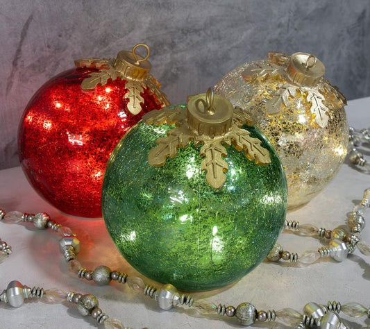 🎅Glass Tabletop Christmas Ornaments[3 Pcs]🔔🎁