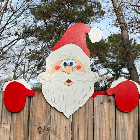 🎅Christmas Fence Peeker - outdoor holiday decoration sign