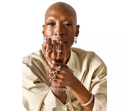 💥Today's Special Only $24.99💍Two-Tone Gemstone Ring